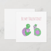 Cartes Pour Fêtes Annuelles Cute Turtle Anniversaire / Saint-Valentin (Devant / Derrière)