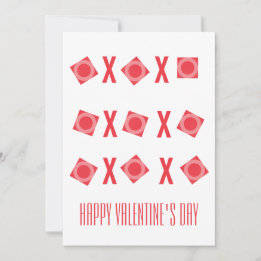 Cartes Pour Fêtes Annuelles Cute Valentines Hugs & Kisses XO