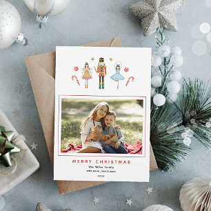 Cartes Pour Fêtes Annuelles Cute watrecolor noisette Photo Noël