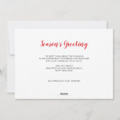 Cartes Pour Fêtes Annuelles Cute Winter House Immobilier (Dos)