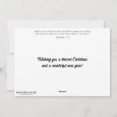 Cartes Pour Fêtes Annuelles Cute Woodland Noël Chiots Christian (Dos)