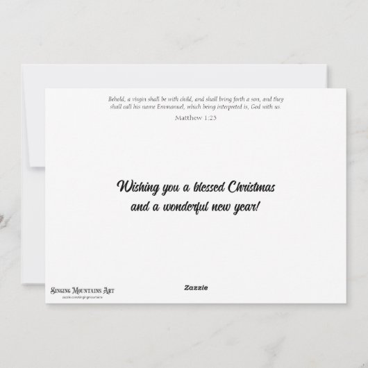 Cartes Pour Fêtes Annuelles Cute Woodland Noël Chiots Christian (Dos)