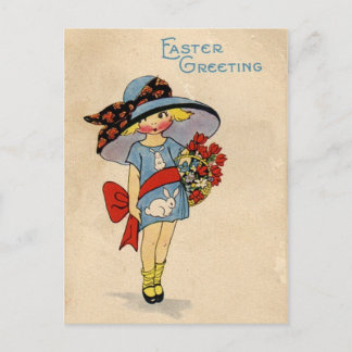 Cartes Pour Fêtes Annuelles Cutie de Pâques vintage