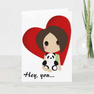 Cartes Pour Fêtes Annuelles Cutie Kali Valentine