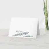 Cartes Pour Fêtes Annuelles Cuvette de couleurs de Noël (Dos)