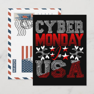 Cartes Pour Fêtes Annuelles Cyber lundi aux États-Unis événement de ventes des