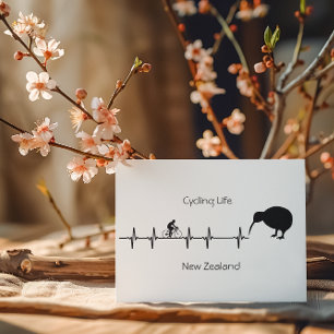 Cartes Pour Fêtes Annuelles Cycling Life, Nouvelle-Zélande personnalisable