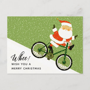 Cartes Pour Fêtes Annuelles Cyclisme de Noël créatif