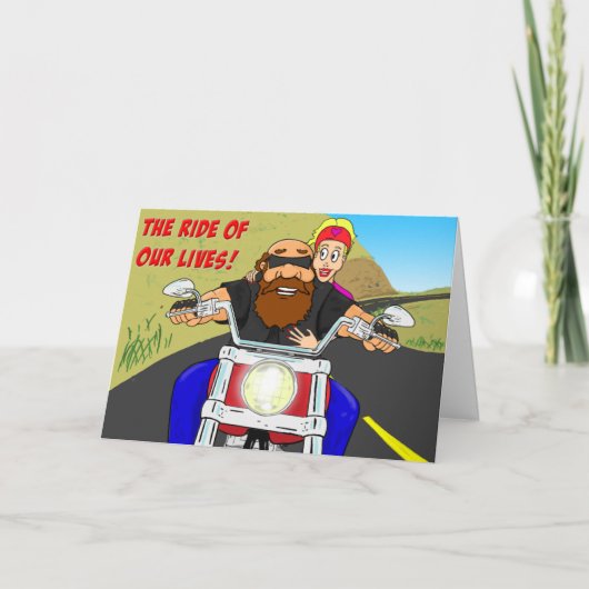 Cartes Pour Fêtes Annuelles Cycliste Valentine (Devant)