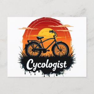 Cartes Pour Fêtes Annuelles Cycologiste Aventure à vélo : Tir graphique au cou