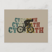 Cartes Pour Fêtes Annuelles Cycopath drôle vélo (Devant)