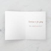 Cartes Pour Fêtes Annuelles Cygne de Père Noël : Noël est pour donner (Intérieur)