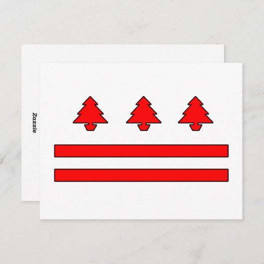 Cartes Pour Fêtes Annuelles d.c. christmas (Devant / Derrière)