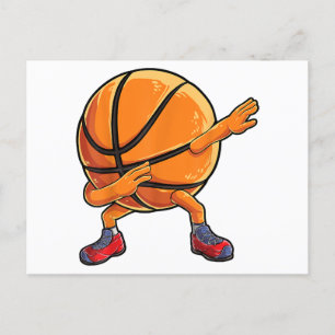 Cartes Pour Fêtes Annuelles Dabbing Basketball Ball Funny Boys Hommes Femmes S