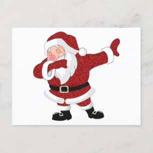 Cartes Pour Fêtes Annuelles Dabbing Red Santa Claus Fun Holiday XMAS Humour