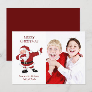 Cartes Pour Fêtes Annuelles Dabbing Santa Claus Funny Holiday Dab XMas Humour