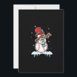 Cartes Pour Fêtes Annuelles Dabbing Snowman Baseball Ball Père Noël Christmas<br><div class="desc">C'est un gant de Christmas. Votre famille,  les amis ou les children aimeront que vous fassiez ce que vous voulez. Wishing you and your familiy and friends a Merry Christmas.</div>