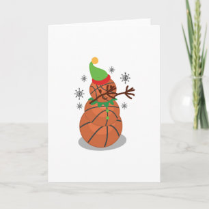 Cartes Pour Fêtes Annuelles Dabbing Snowman basketball Noël Dab drôle