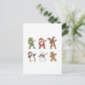 Cartes Pour Fêtes Annuelles Dabing Noël Père Noël Penguin Rudolph Snowman (Debout devant)