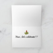 CARTES POUR FÊTES ANNUELLES D'ABORD L'AMOUR PUIS LA CÉLÉBRATION COMMENCE (Intérieur)