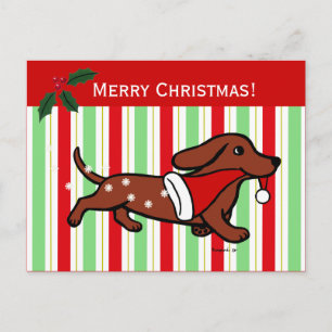 Cartes Pour Fêtes Annuelles Dachshund