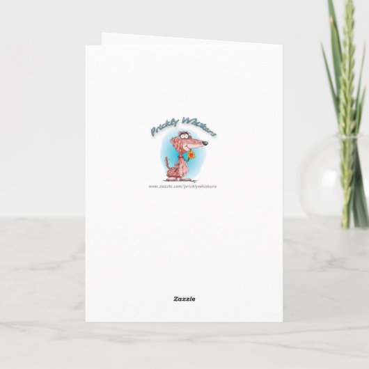 Cartes Pour Fêtes Annuelles Dachshund à travers la neige Joyeux Noël (Dos)