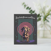 Cartes Pour Fêtes Annuelles Dachshund Brave Hearts Often Come In Small Frames (Debout devant)