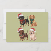 Cartes Pour Fêtes Annuelles Dachshund Christmas Chien Maman Lover Noël Cadeau (Devant)