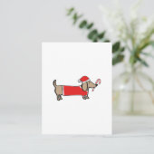 Cartes Pour Fêtes Annuelles Dachshund de Noël (Debout devant)
