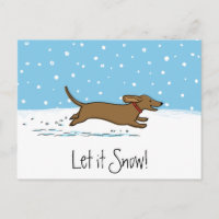 Dachshund Laisser neiger - Joyeux Wiener Dog Holid