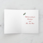 Cartes Pour Fêtes Annuelles Dachshund Noël Santa Hat (Intérieur)