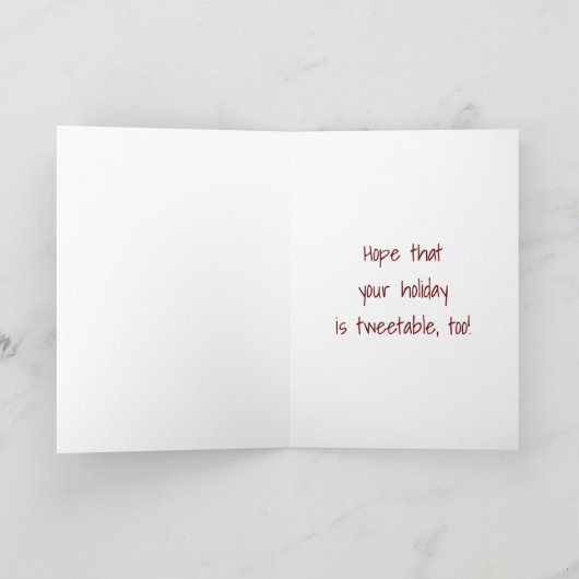 CARTES POUR FÊTES ANNUELLES ***DAD** "TWEET DIT QUE C'EST **VOTRE ANNIVERSAIRE (Intérieur)