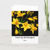 Cartes Pour Fêtes Annuelles daffodill est éternel (Dos)