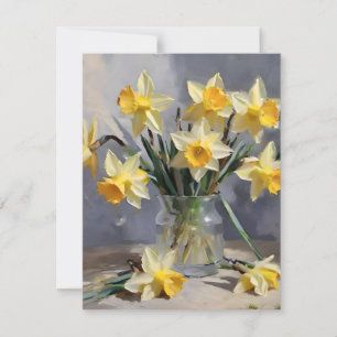 Cartes Pour Fêtes Annuelles Daffodiques de Pâques D - Huiles