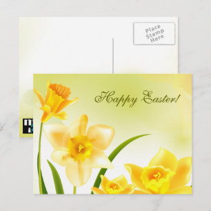 Cartes Pour Fêtes Annuelles Daffodiques du printemps Pâques