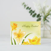 Cartes Pour Fêtes Annuelles Daffodiques du printemps Pâques (Debout devant)