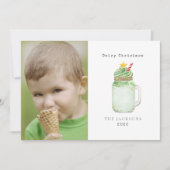 Cartes Pour Fêtes Annuelles Dairy Noël Tree Milkshake Noël (Devant)