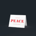 Cartes Pour Fêtes Annuelles Dala de paix scandinave Photo Cheval<br><div class="desc">Cette élégante carte de vacances de Noël pliée comporte un message de paix sur le devant avec votre photo préférée et un message de mise à jour de famille plus long à l'intérieur. Le design d'inspiration d'art populaire scandinave est festif et moderne dans blanc et rouge propre et entièrement personnalisable....</div>