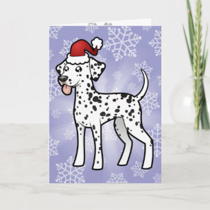 Cartes Pour Fêtes Annuelles Dalmate de Noël