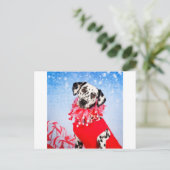 Cartes Pour Fêtes Annuelles Dalmatie de Noël (Debout devant)