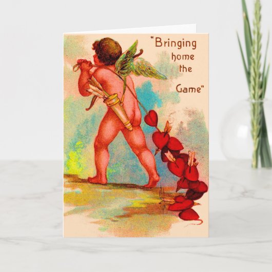 Cartes Pour Fêtes Annuelles Dan Cupid Ramenez le jeu à la maison Valentine (Devant)