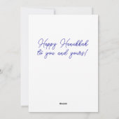 Cartes Pour Fêtes Annuelles Dancing Dreidels Hanoukka (Dos)