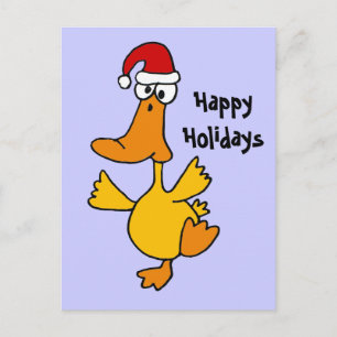 Cartes Pour Fêtes Annuelles Dancing Duck Design de Noël