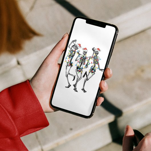 Cartes Pour Fêtes Annuelles Dancing Skeleton Christmas