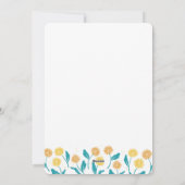 Cartes Pour Fêtes Annuelles Dandelion de printemps Fleurs et design Feuille (Dos)