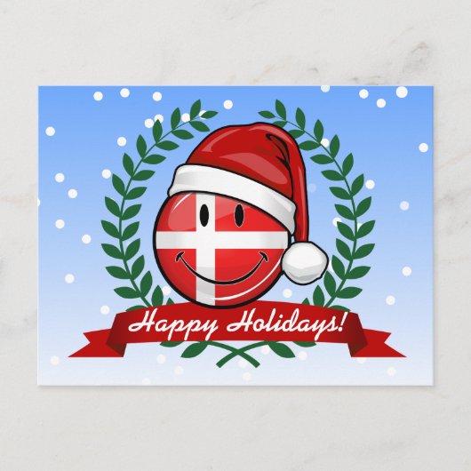 Cartes Pour Fêtes Annuelles Danemark Noël | (Devant)