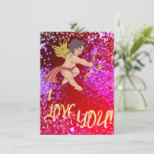 Cartes Pour Fêtes Annuelles Dangereux Cupidon, Saint-Valentin, Amour (Debout devant)