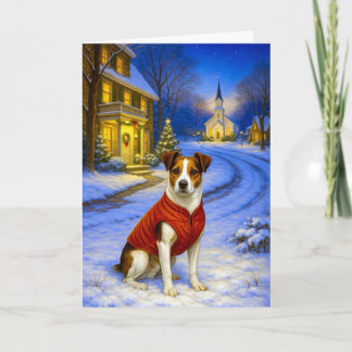 Cartes Pour Fêtes Annuelles Danish-Swedish Farm Dog Holiday Card