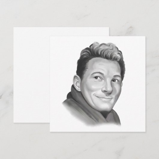 Cartes Pour Fêtes Annuelles Danny Kaye (Devant / Derrière)