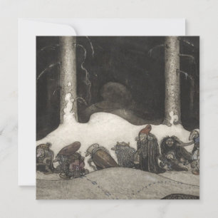 Cartes Pour Fêtes Annuelles Dans la nuit de Noël, 1913 par John Bauer
